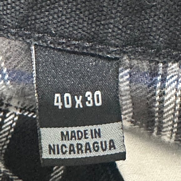 Carhartt Mens Cargo Work Pants 40x30 Loose Straight Washed Flannel Lined - Picture 7 of 8